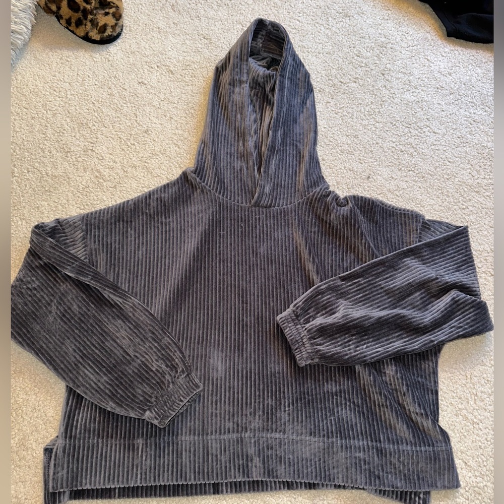 velour sweatshirt *part of a set*